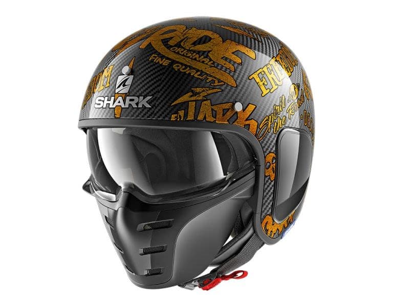 SHARK S-DRAK CARBON Black, Orange