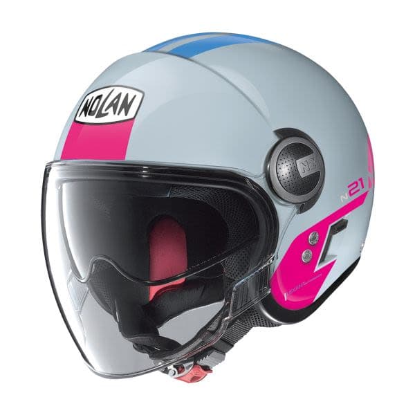 NOLAN N21 VISOR Blue, Grey, Pink, White