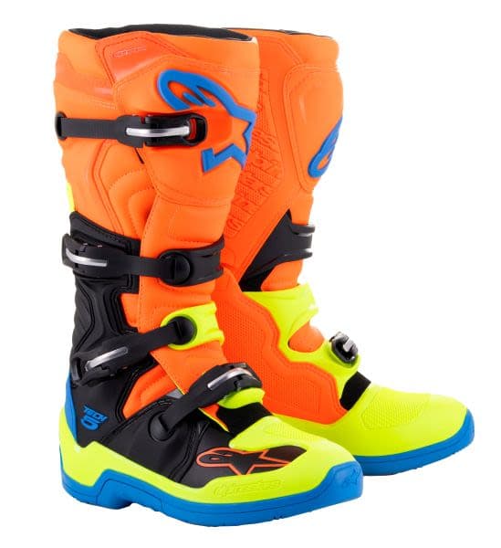 ALPINESTARS MX TECH 5 Blue, Fluorescent, Orange, Yellow