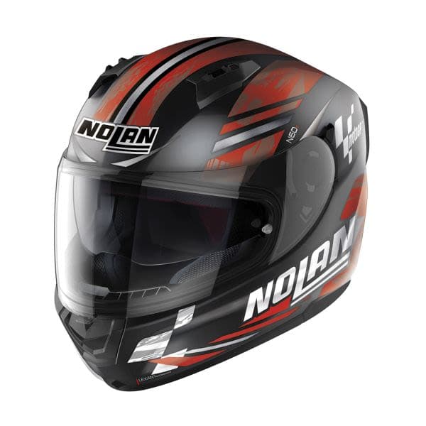 NOLAN N60-6 Black, Matt, Red, White