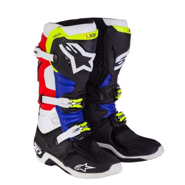 ALPINESTARS MX TECH 10 NEW Black, Red, White