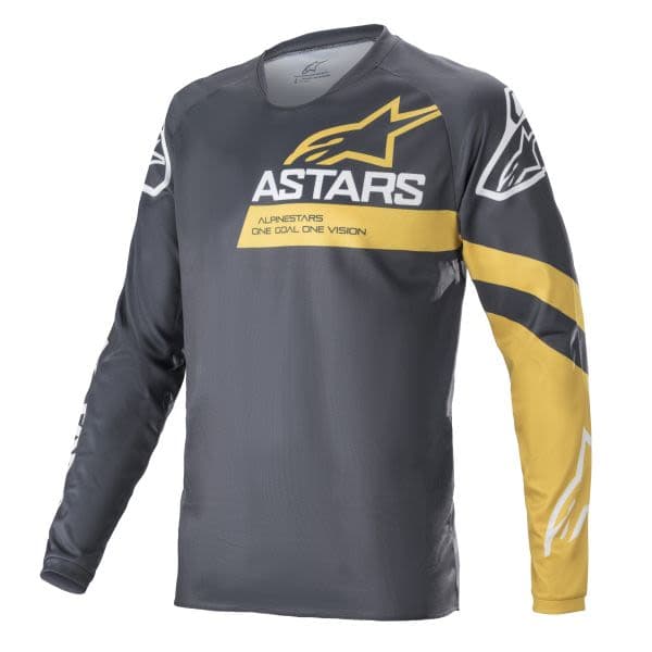 ALPINESTARS MTB RACER V3 LS JERSEY Anthracite, Yellow