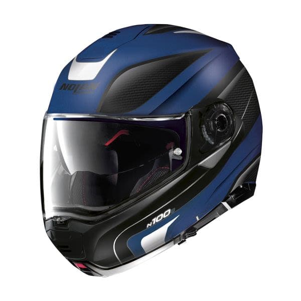 NOLAN N100-5 Black, Matt, Navy blue, White