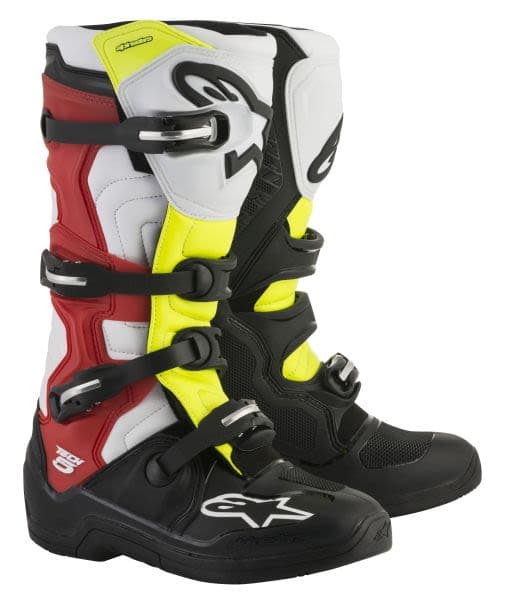 ALPINESTARS MX TECH 5 Black, Fluorescent, Red, White, Yellow