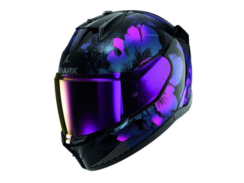 SHARK D-SKWAL 3 Blue, Glossy, Pink, cameleon - black