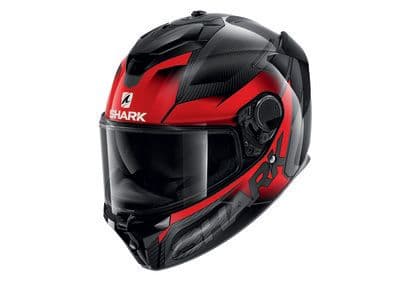 SHARK SPARTAN GT CARBON Black, Grey, Red