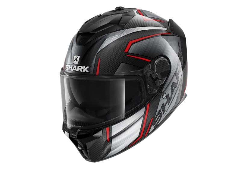 SHARK SPARTAN GT CARBON Black, Carbon, Chrome, Grey, Red