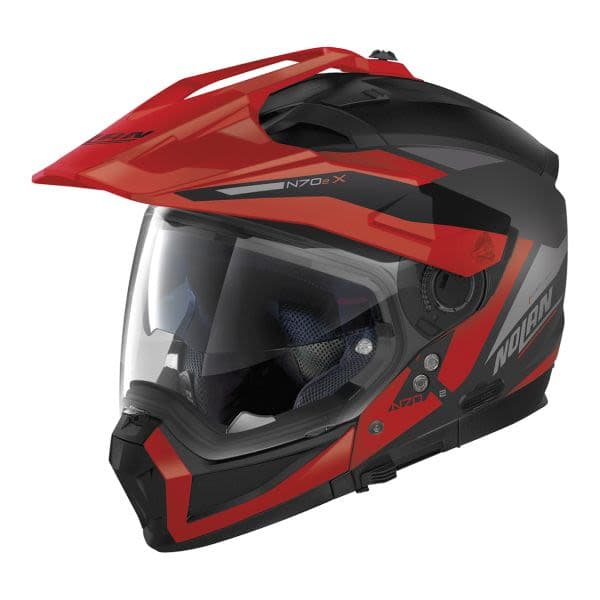 NOLAN N70-2 X Black, Matt, Red