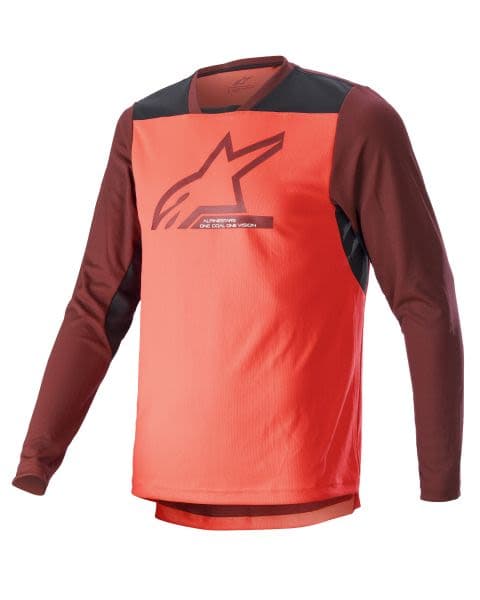 ALPINESTARS MTB DROP 6 V2 LS JERSEY Black, Coral