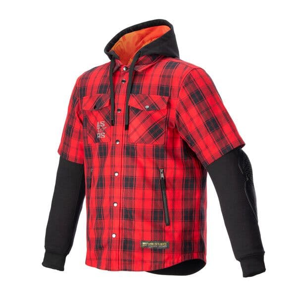 ALPINESTARS MO.ST.EQ TARTAN SHIRT Black, Red