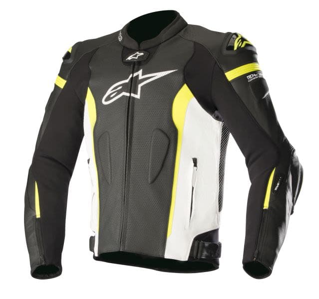 ALPINESTARS Leather jackets Black, Fluorescent, White, Yellow