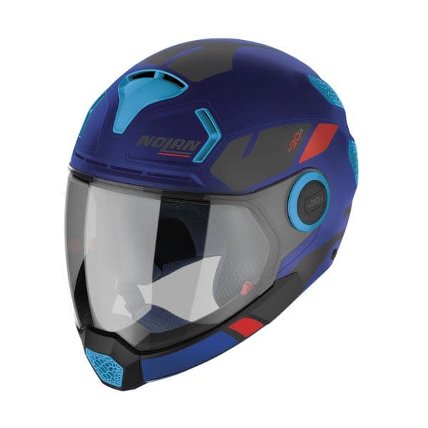 NOLAN N30-4 VP Black, Matt, Navy blue, Red
