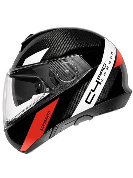 SCHUBERTH C4 Pro Carbon Black, Red, White