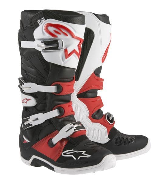 ALPINESTARS MX TECH 7 Black, Red, White